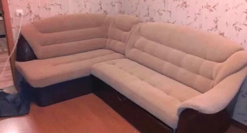 Перетяжка углового дивана. Черногорск